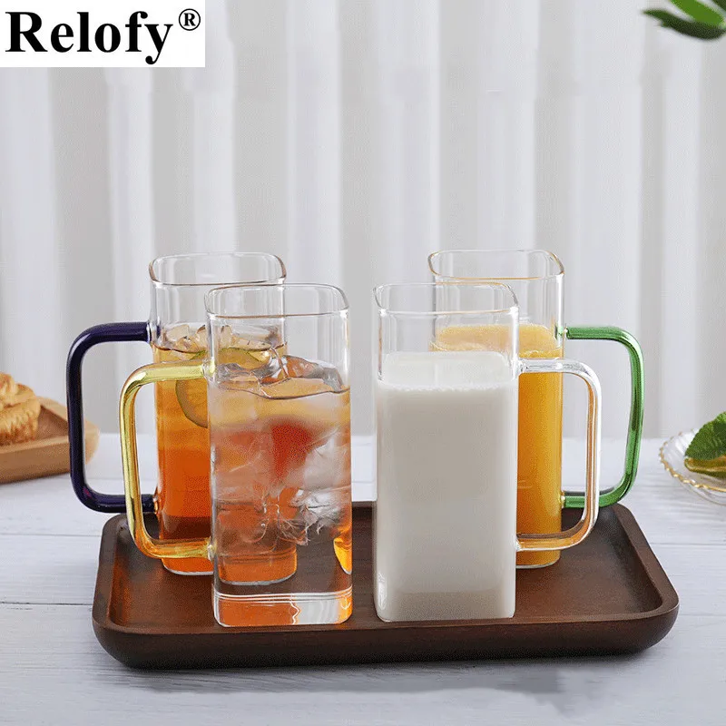 

350ml Glass Family Beer Mug Homestay Wine Cup Coffee Glass Mug Kitchen Home Juice Whisky Tumbler Water for Drinking Drinkware