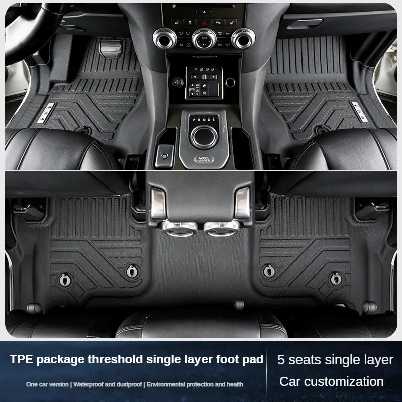 

Коврики из ТПЭ для Land Rover Discovery 3/4/5 5/7seats2004-2025, водонепроницаемые аксессуары для порога объемного покрытия с полным покрытием