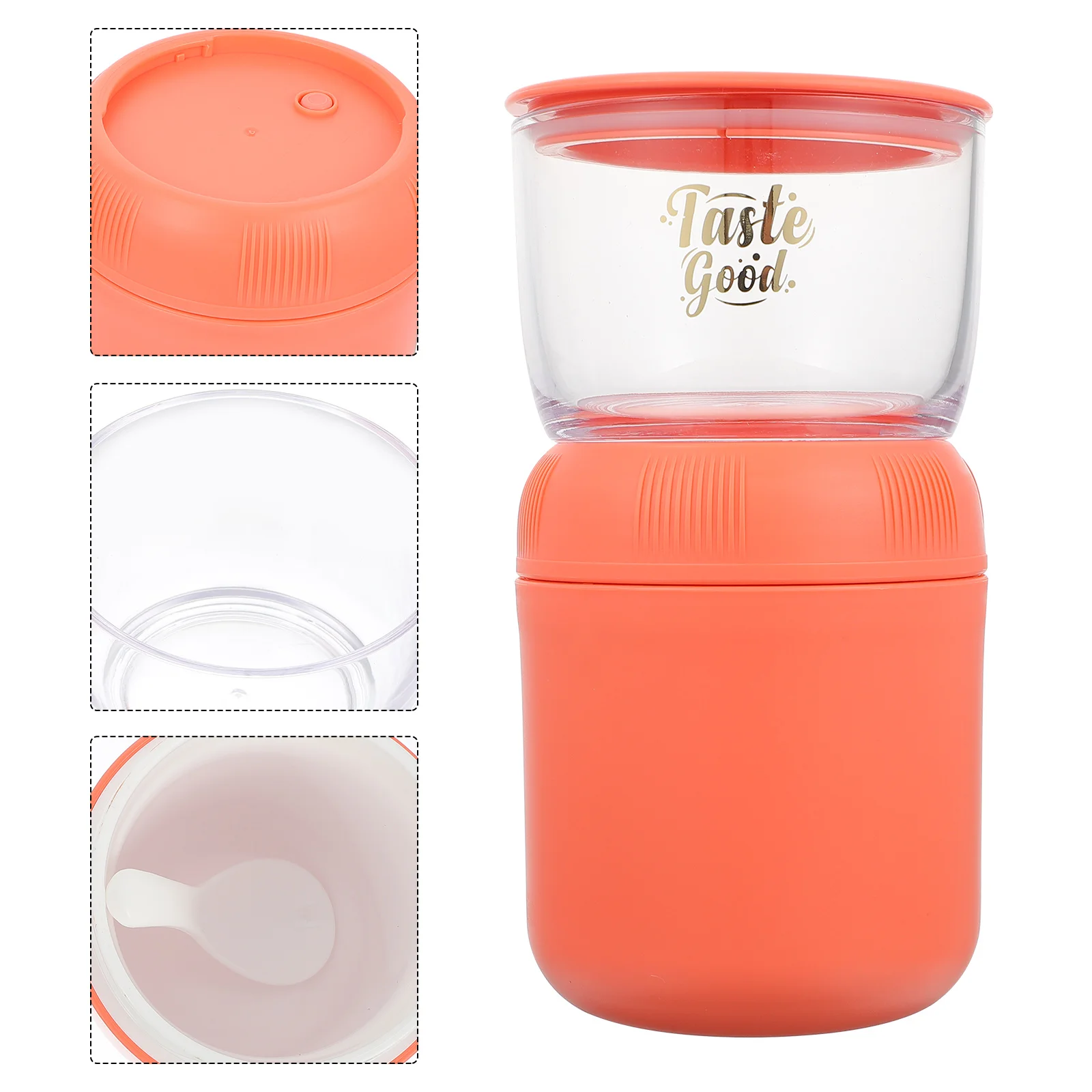 

Cupfood Container Mug Holder Tea Combined Children Tableware Dispenser Travel Mugs Silicone Kids Afternoon Portable Snack