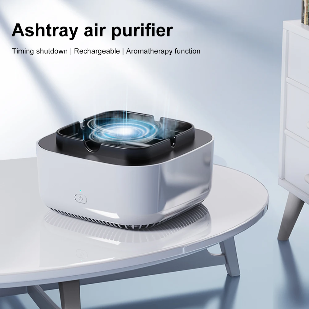 

Multipurpose Air Purification Ashtray Anion Purification Practical Automatic Purifier Ashtray For Home Office Smoking Accessorie