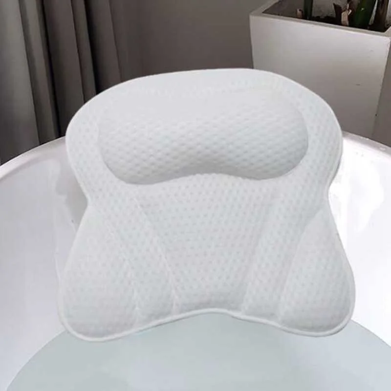 

Women Men Bath Pillows for Tub Neck and Back Support Soft 4D Air Mesh Luxury Bathtub Pillow for Unisex Ergonomic Tub Pillow