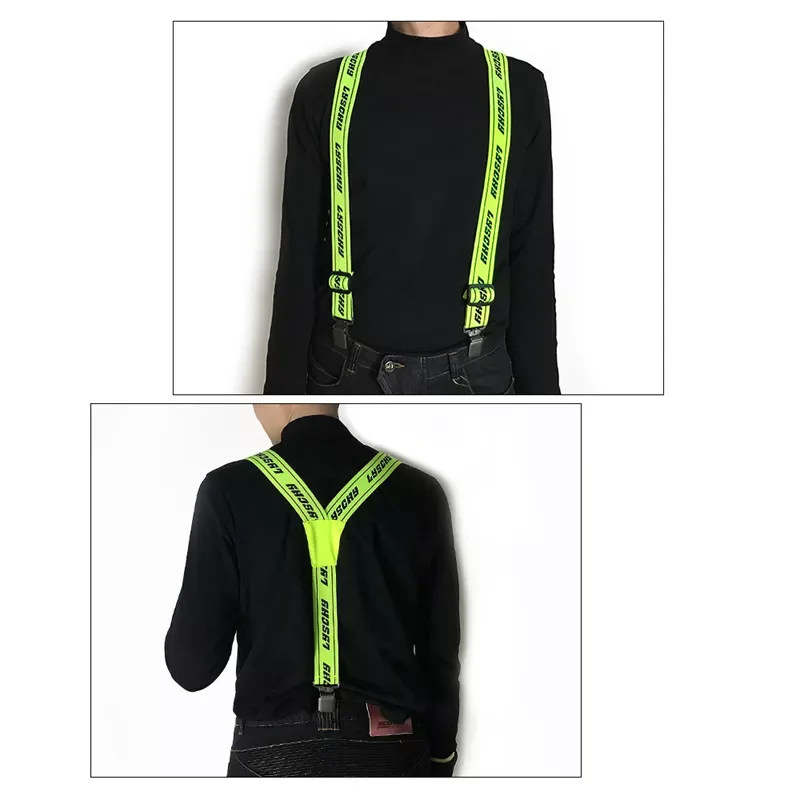 

Motorcycle Y-back Riding Suspender Duty Braces Pant Suspenders Elastic Adjustable Straps For Motorbike Racing Pants Suspender