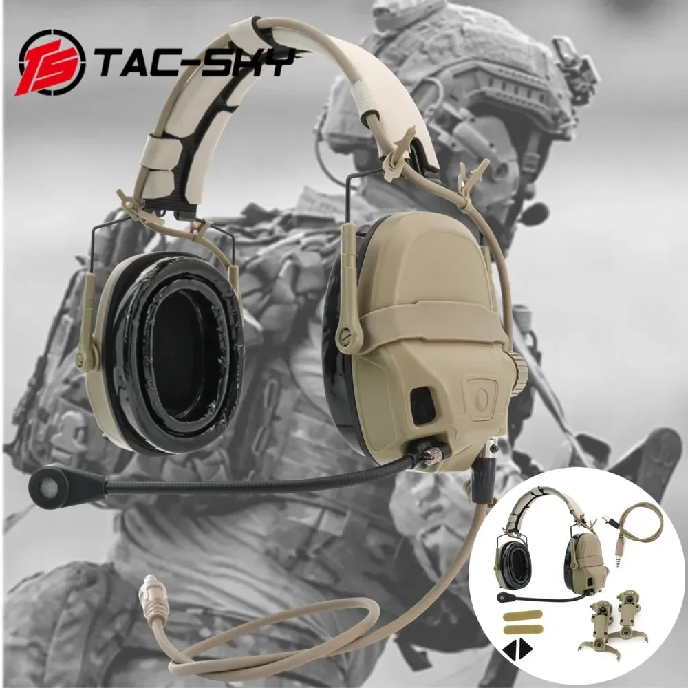 

Advanced TS TAC-SKY Ушная гарнитура Военная Тактическая с PTT для PELTOR/ FCS/ EARMOR-оповещение о пребывании в шумной среде