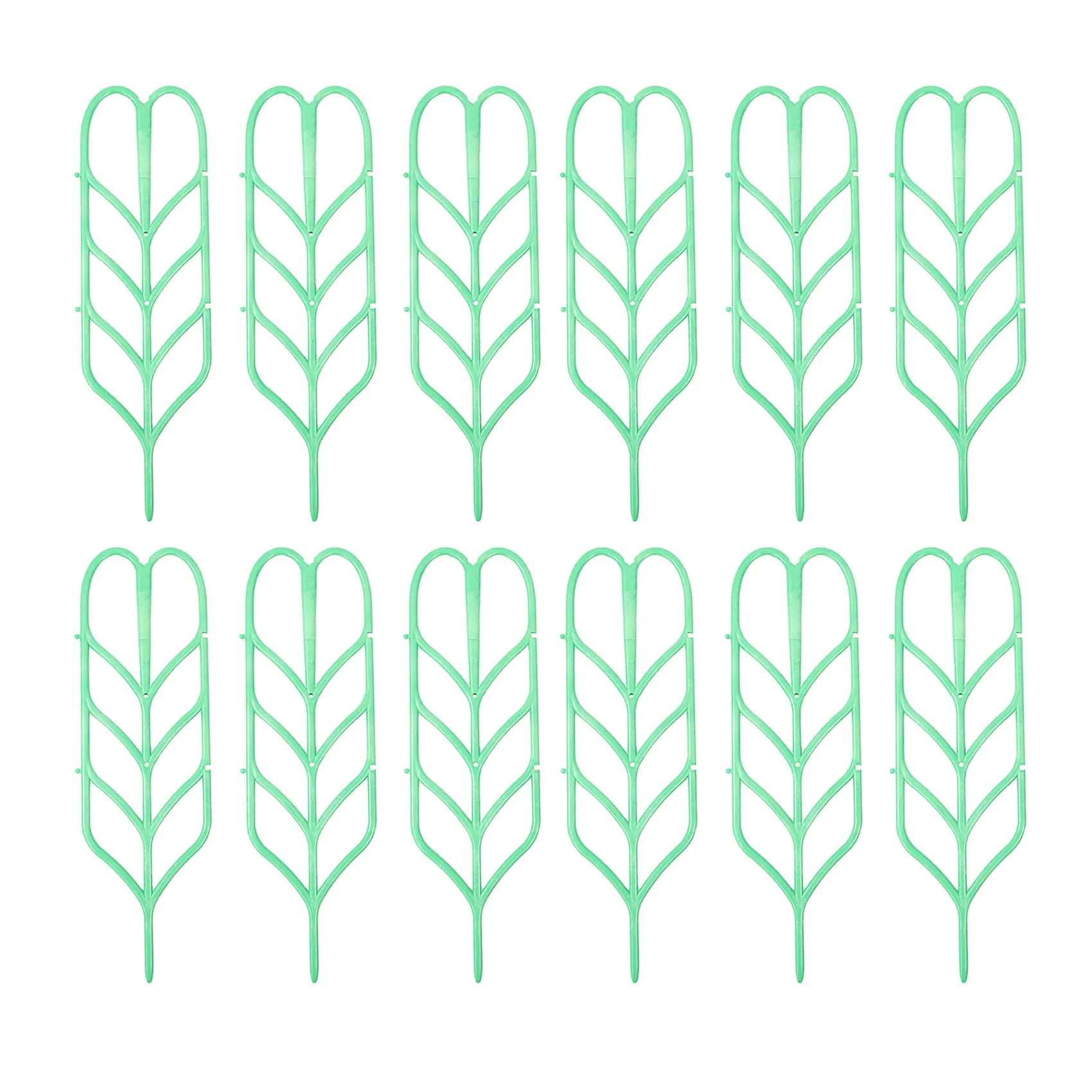 

12 Garden Trellis Climbing Plant Support Stake for Mini Indoor Plants Pots .Flower Pot Gardening Plastic Insert