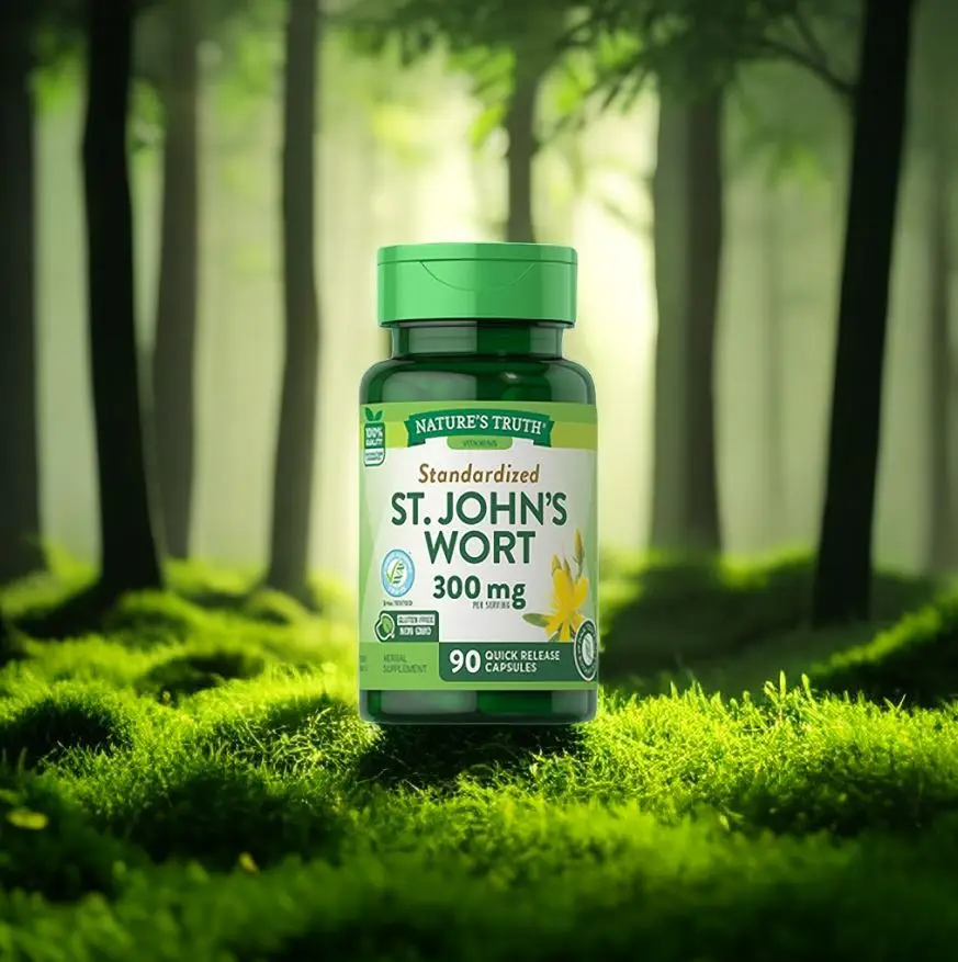 

100% St. John's Wort Extract Tablets for Immune Health, Skin Resistance, Sleep Improvement, Antibacterial & Anti-Inflammatory