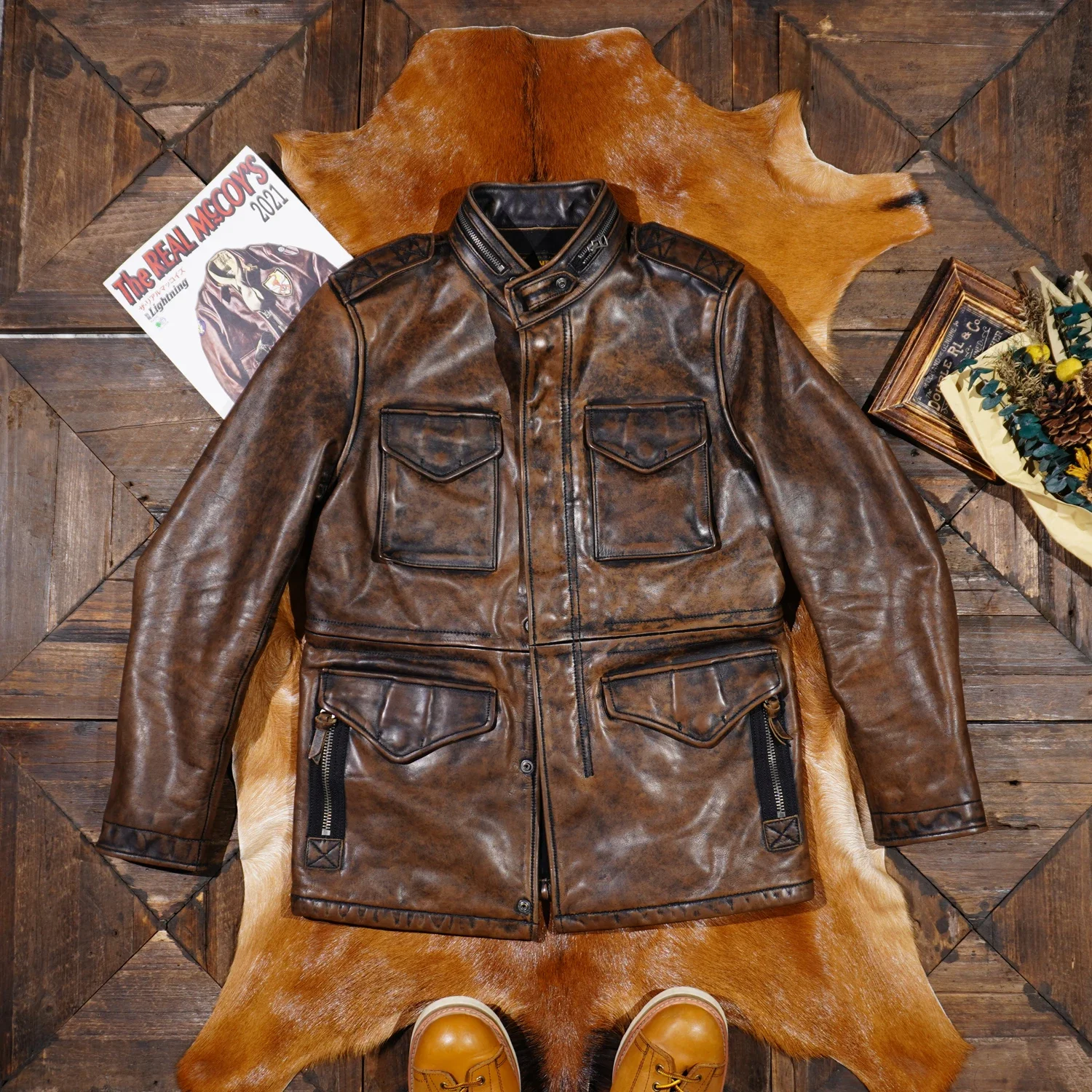 Tailor Brando Heavyweight 1 5 мм Классическая куртка из воловьей кожи растительного дубления