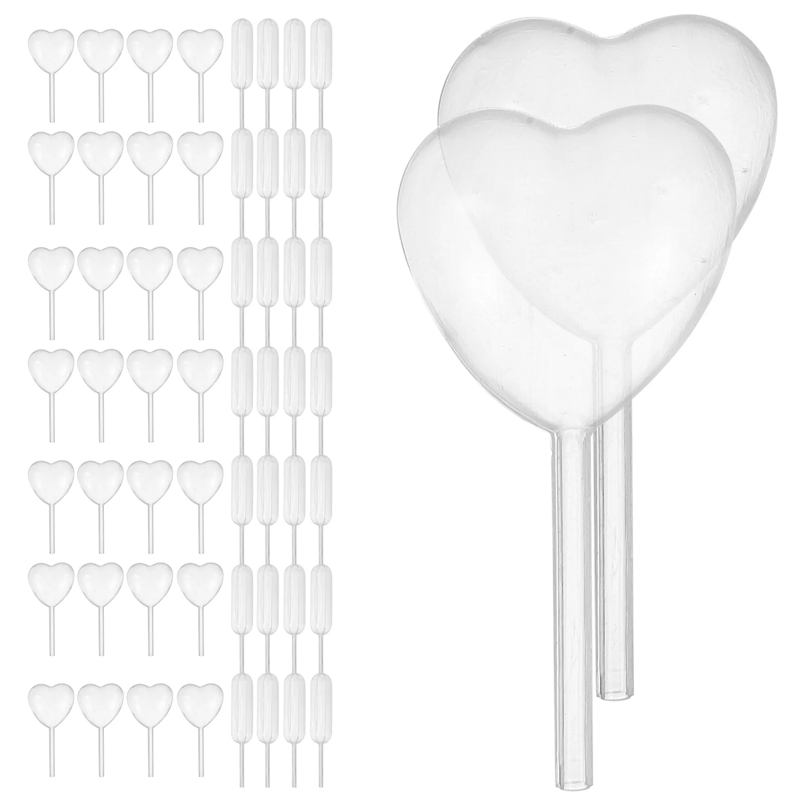 

100 Pcs Disposable Pipettes Cupcake Dropper Heart Pipettes Dessert Dropper Cake Pipettes Cake Dropper Rectangular Pipettes