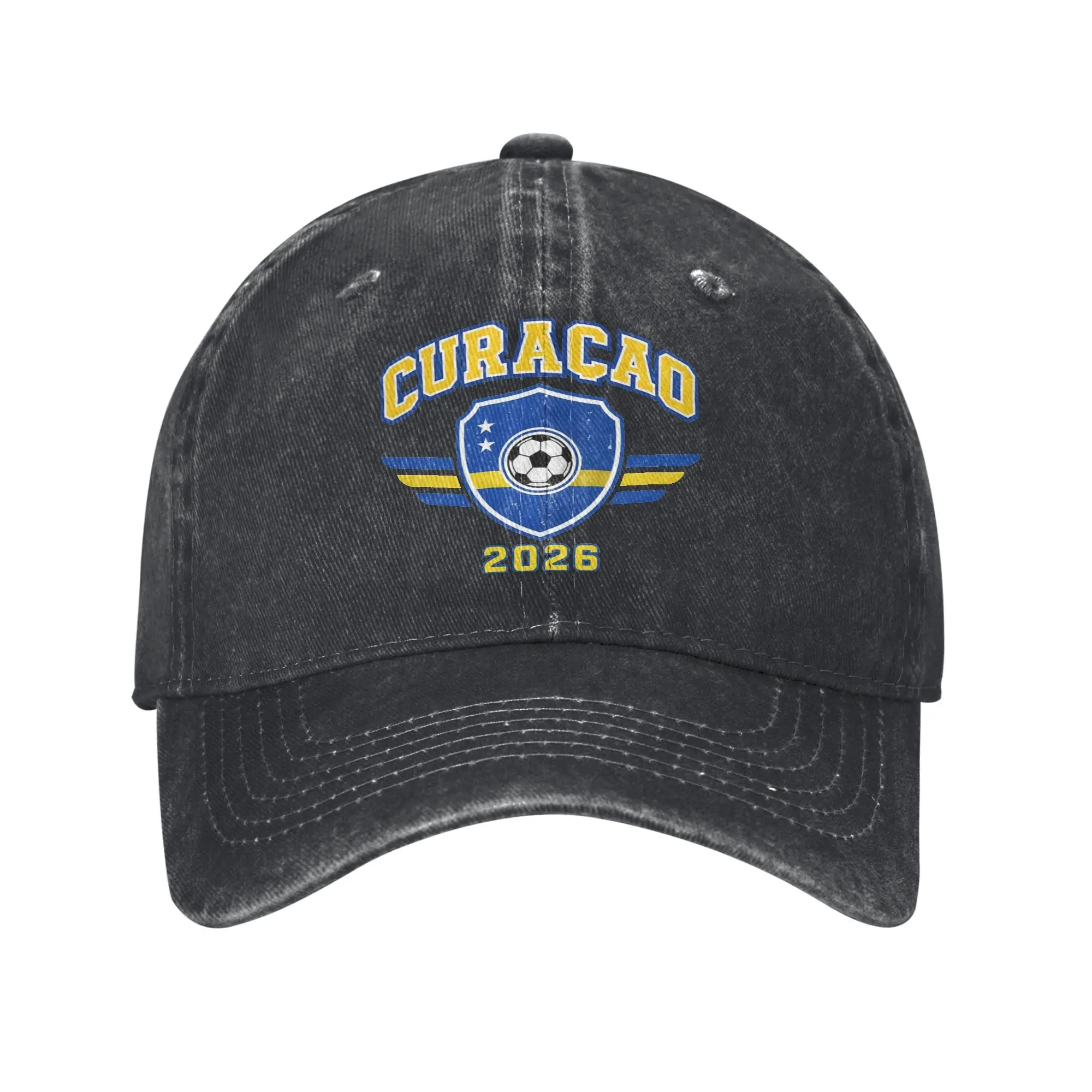 Фото Бейсбольная кепка Curacao Football для мужчин и женщин, регулируемая кепка-тракер №1