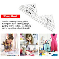 90 degree double strip acrylic sewing quilting ruler unique pattern for quilters diy craft patchwork scrapbook sewing tools