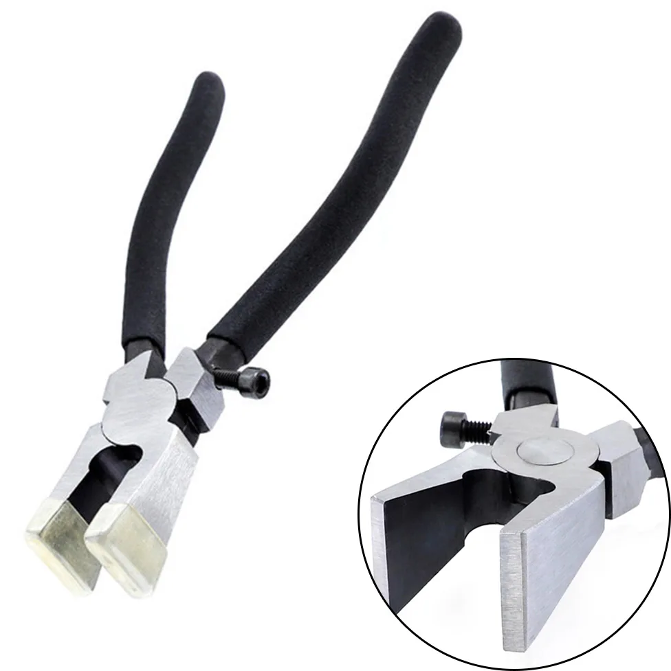 

8Inch 200mm Flat Nose Pliers Clip Pliers With Adjustable Screw Flat Nose Pliers For Trimming Glass Tile Ceramics Wood Hand Tools