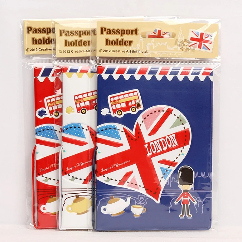 

The United Kingdom Passport Holders Love Heart London Passport Covers Great Britain UK England Passport Accessories