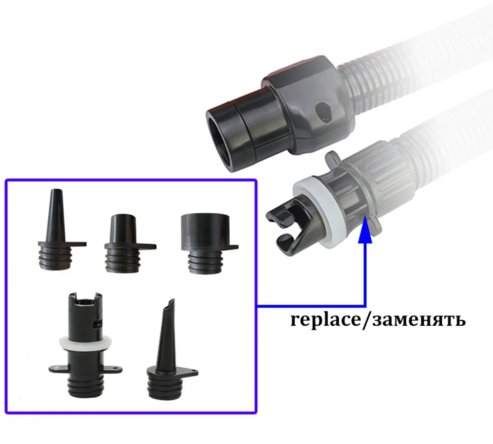 Электрический воздушный насос SUP Max двухступенчатый 12 В 22 фунта/кв. Дюйм умный