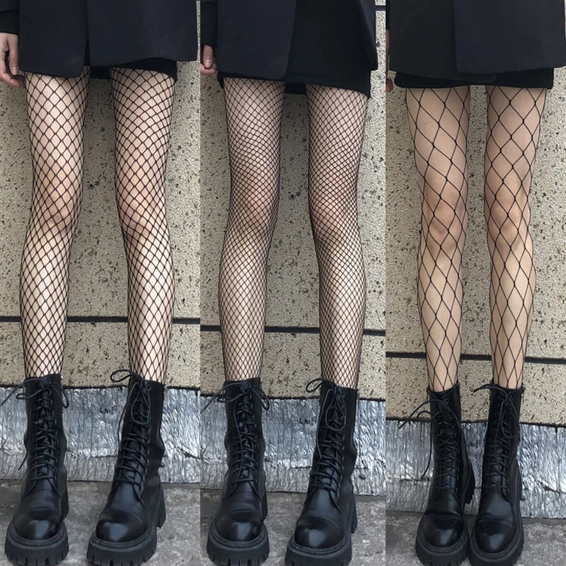 

Women Anime Cosplay Lolita Girls Tights Black Sexy High Waist Fishnet Nylon Stocking Mesh Hosiery Pantyhose Lingerie Accessories