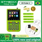 GTMEDIA V8 Finder2 Цифровой спутниковый искатель DVB-S2X 1080P HD-локатор сигнала ТВ Встроенный аккумулятор 5000 мАч 3,5-дюймовый ЖК-экран HD Satfinder поддерживает ACM AHD IKS Автоматическое вычисление угла AZ, EL