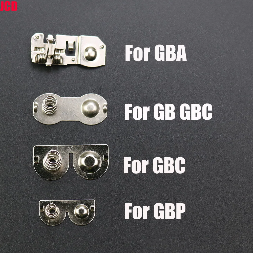 

JCD 1Pcs For GBA GBC GB GBP Battery Terminals Spring Contacts For Game Boy Advance Game Machine Battery Metal Contacts