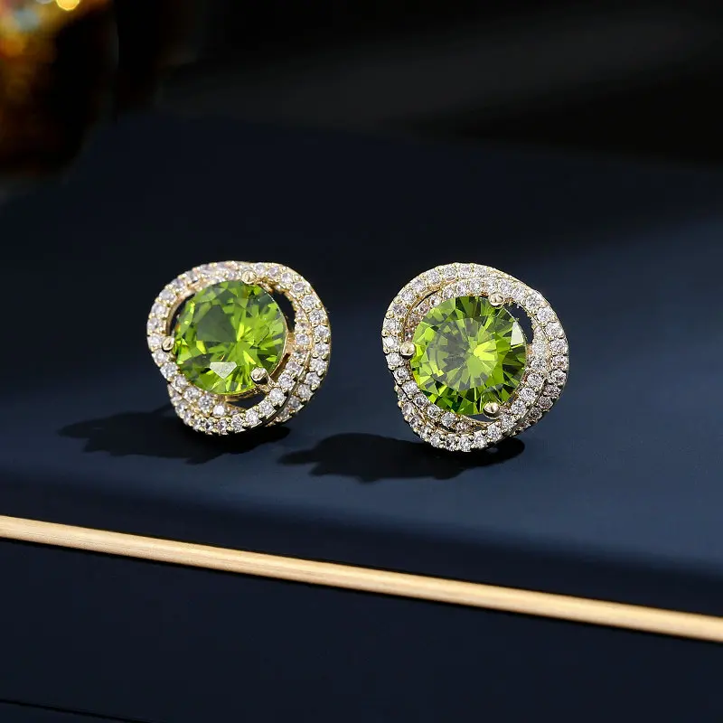 

Simple and Versatile, High-end Zirconia Inlaid Vintage Earrings
