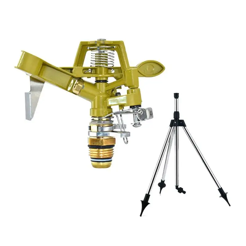 

Yard Tripod Sprinkler 360 Degree Water Jet Garden Sprayer Tripod Telescopic Rotating Sprinkler Multipurpose Garden Water Sprayer