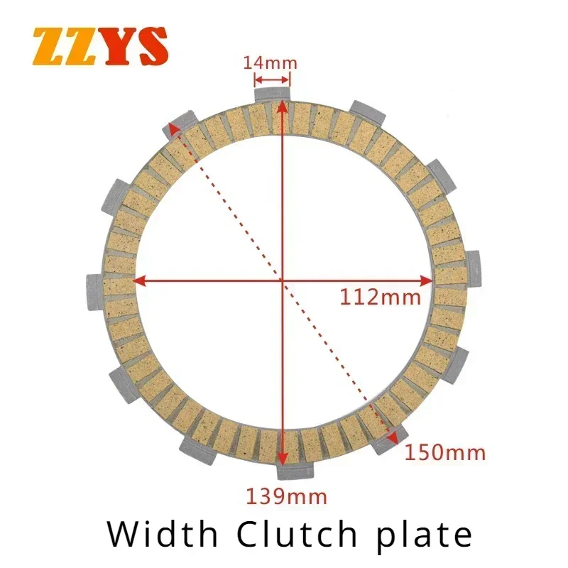Мотоциклетные аксессуары Kelaf волоконная фрикционная пластина сцепления для Honda