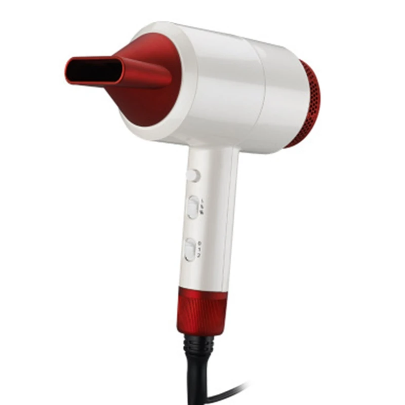 

Salon Professional Hair Dryer Volumizer Negative Ion Blow Dryer Brush Hot/Cold With Air Collecting Nozzle With Mirror Dryer