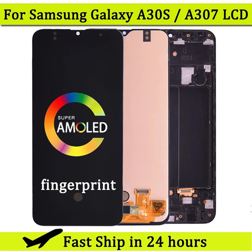 

Original 6.4'' LCD Display for SAMSUNG GALAXY A30s A307F A307 A307FN A307GN A307YN Touch Screen Digitizer Assembly AMOLED A30S