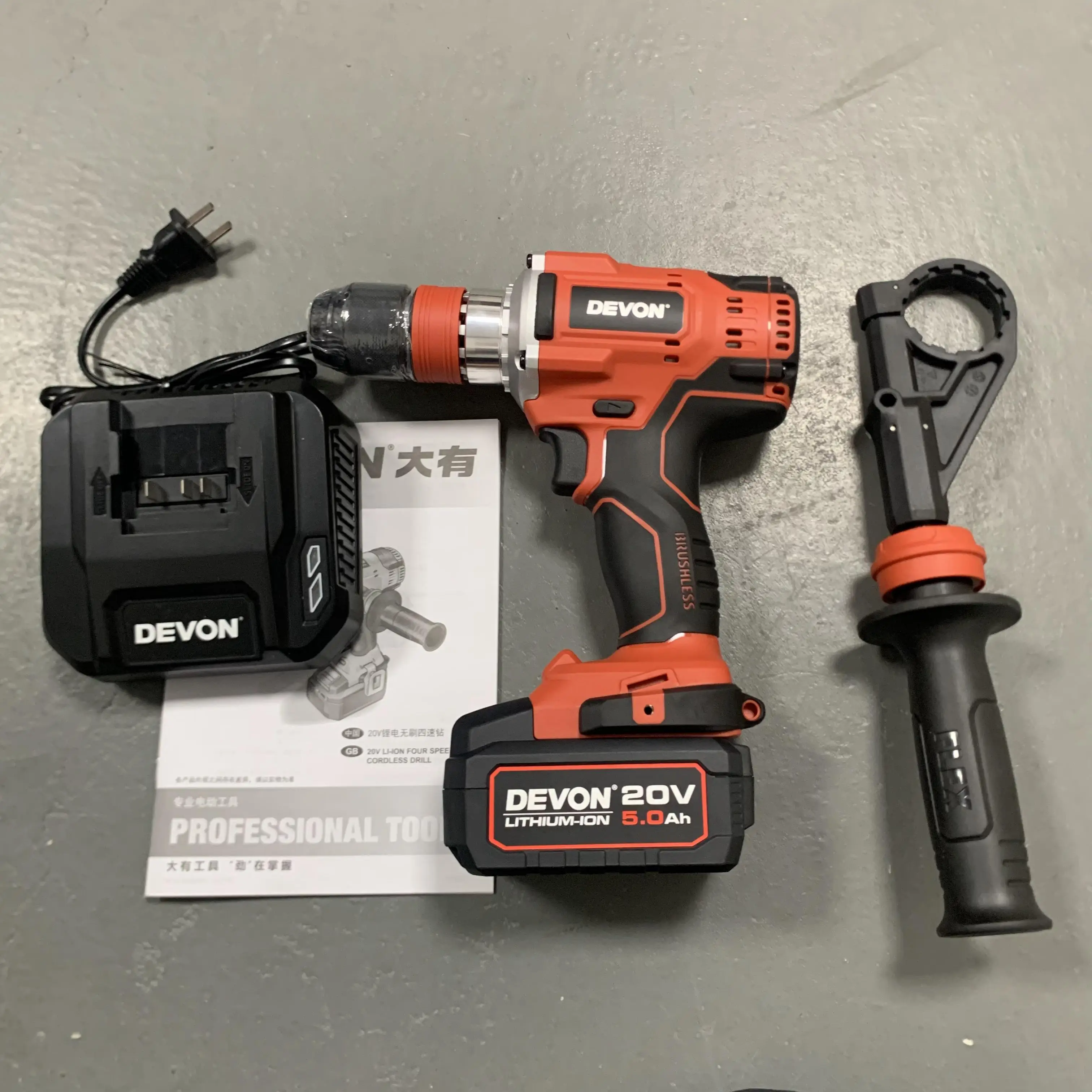 Многофункциональная ручная дрель DEVON с зарядкой комплектация в ассортименте