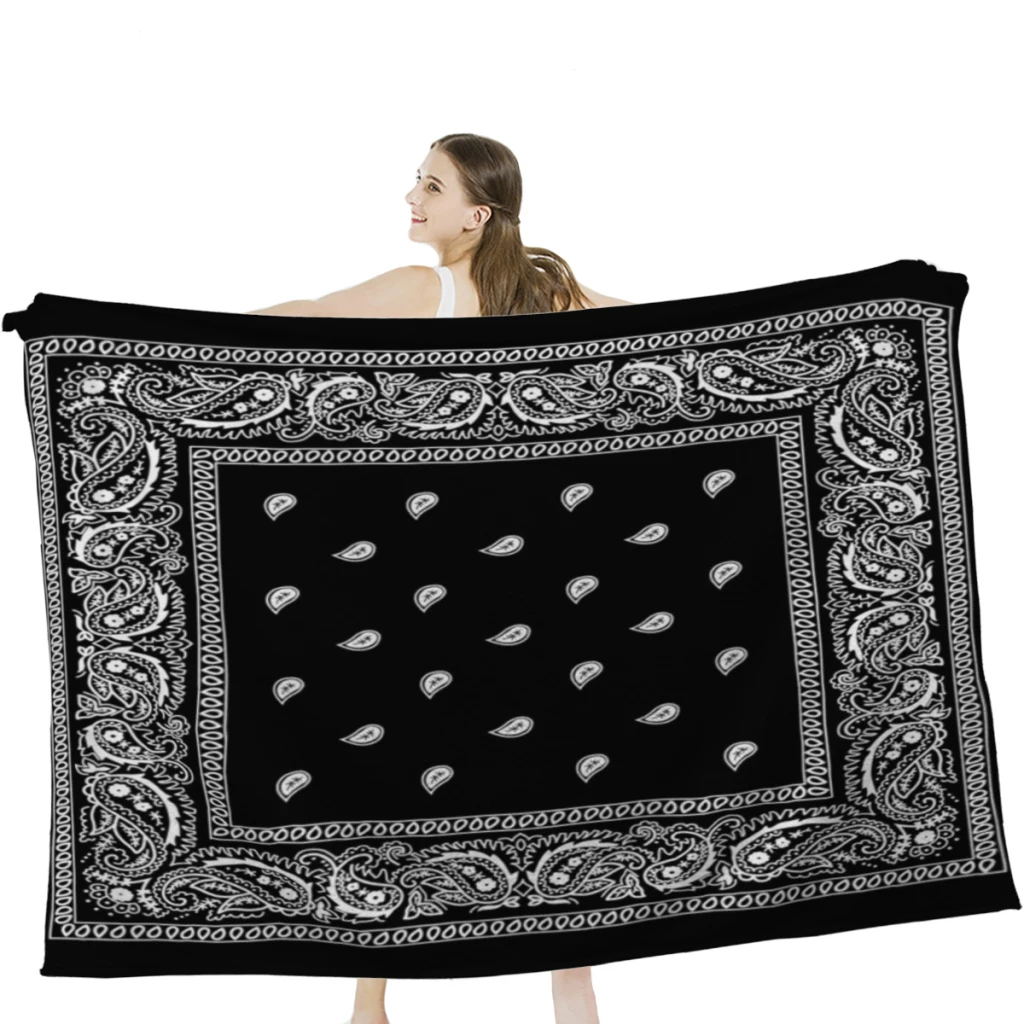 

Бандана, черное мягкое бархатное одеяло, легкое одеяло для кровати, домашний декор, Флисовое одеяло