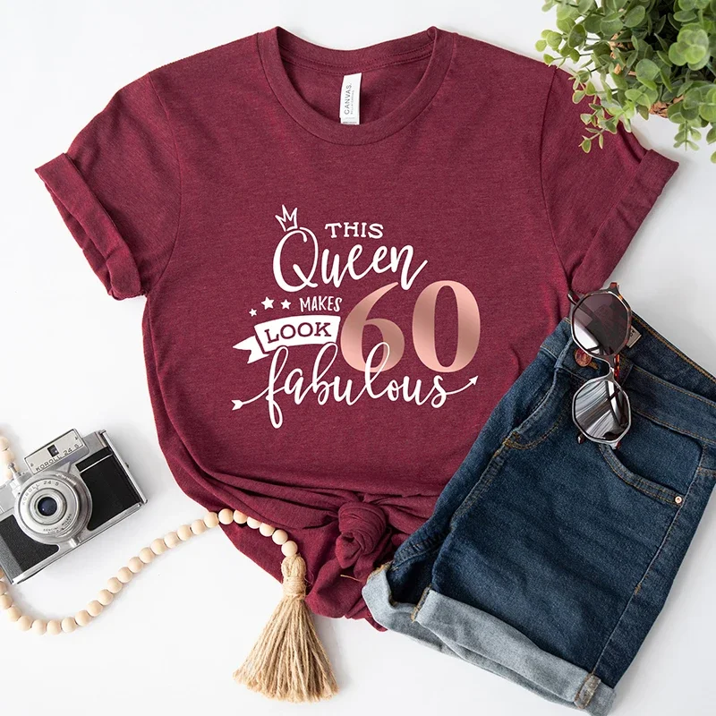 Эта королева выглядит как 60 сказочная женская футболка хлопковая летняя мода