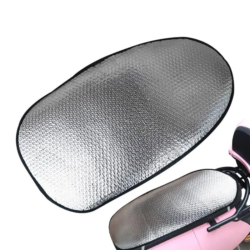 

Motorcycle Seat Cover Waterproof Summer Scooter Sun Pad Heat Insulation Aluminum Foil Seat Cushion Prevent Bask Seat Protector