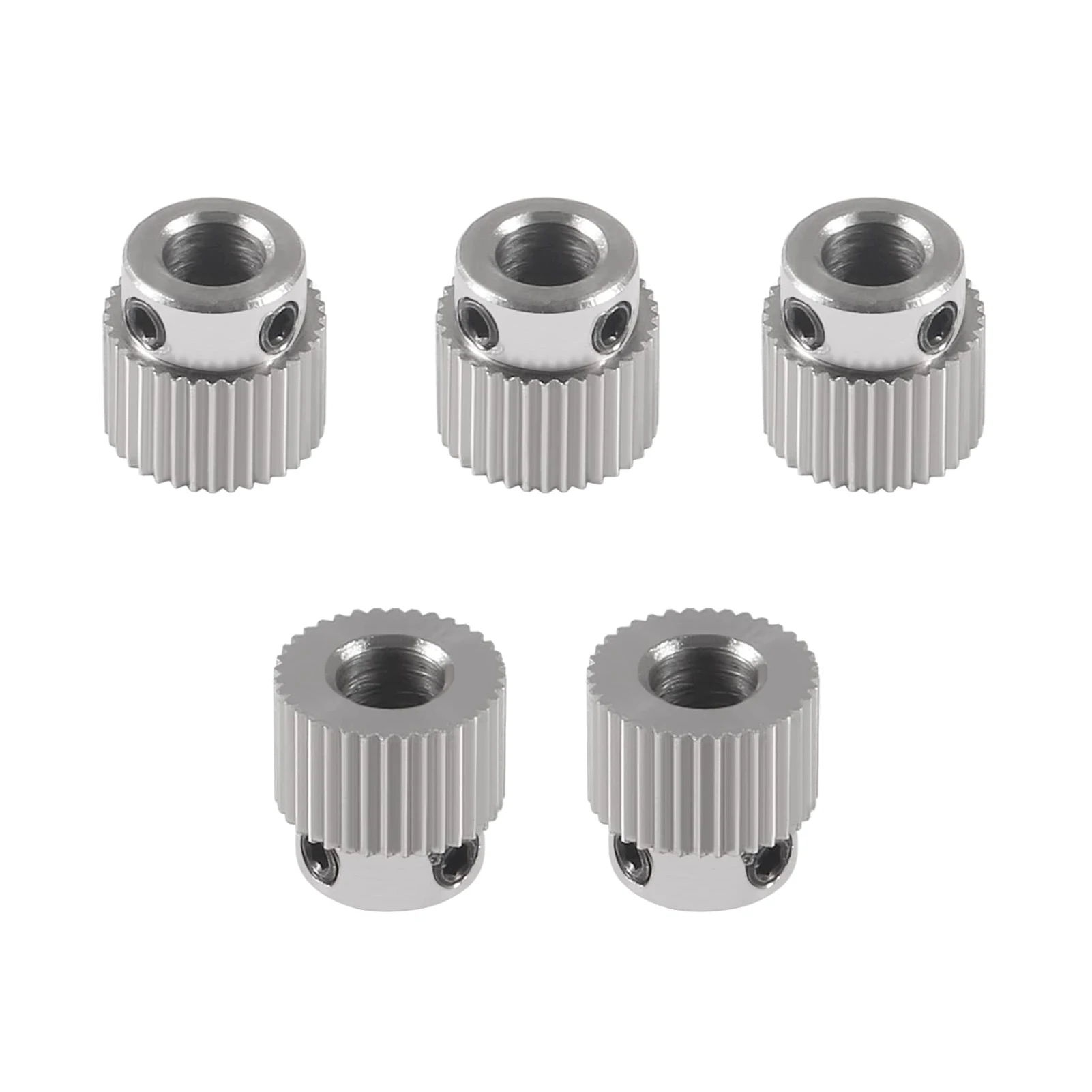 5 шт., шестерня из нержавеющей стали для экструдера MK7 MK8, 5 мм, 36 зубьев