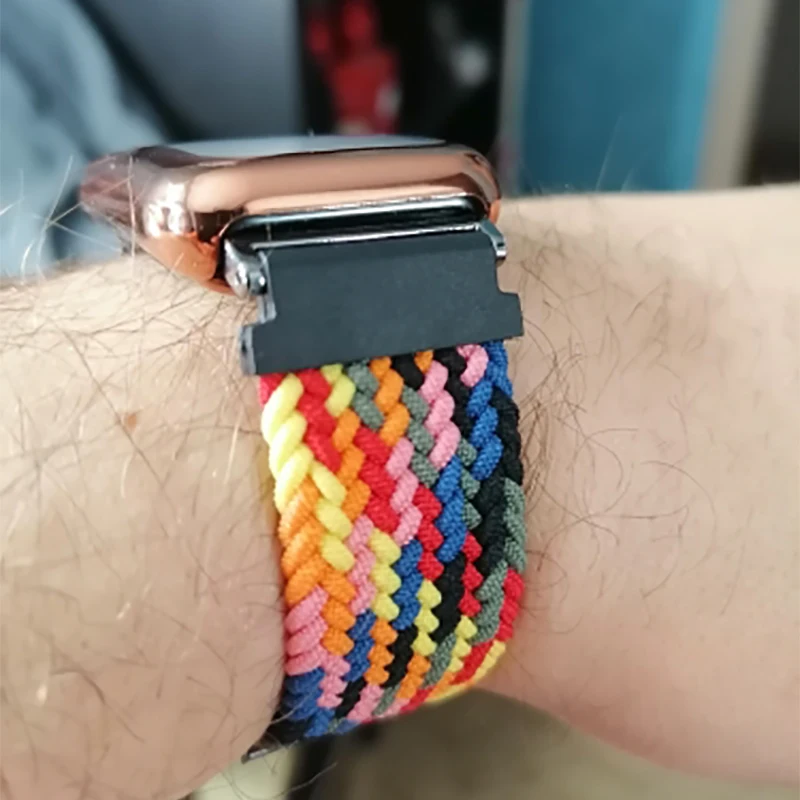 Нейлоновый Плетеный ремешок для часов Huawei Watch Fit 2 эластичная петля регулируемый