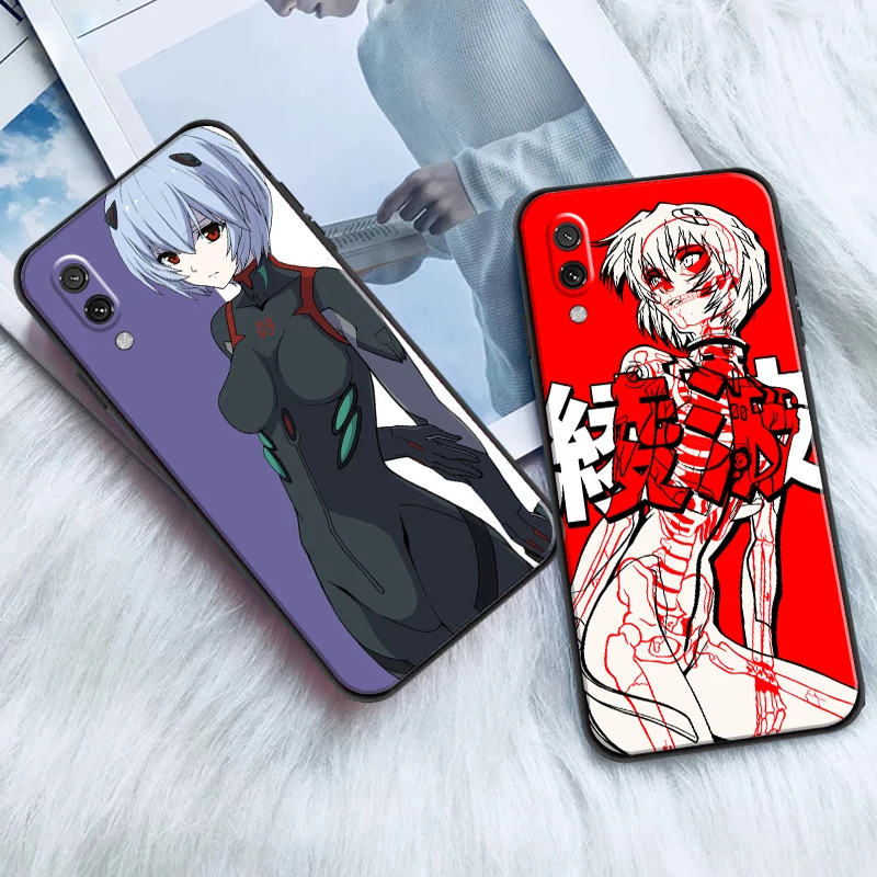 

Чехол для телефона с рисунком аниме «Евангелион» для Xiaomi Redmi 10, Note 9, 10 Pro, 5G 9T, 10S, черный мягкий силиконовый чехол с жидкостью