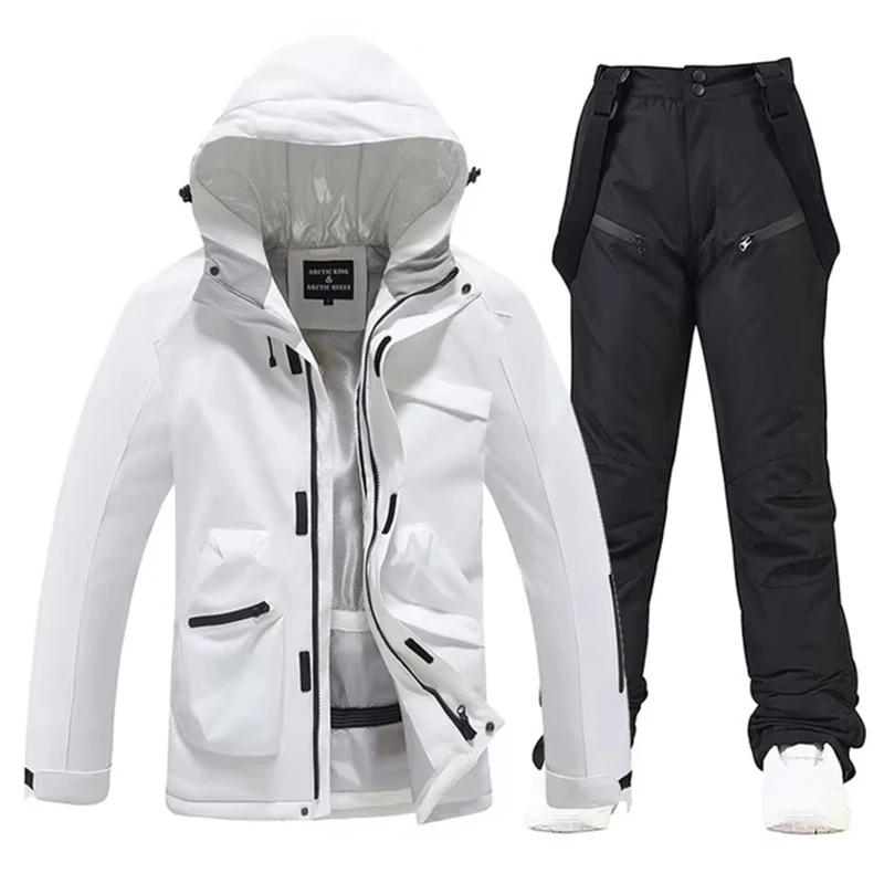 2025 Men and Women Ski Suit Sets Waterproof Snow Costume Jacket Pant Set Outdoor Clothing Snowboarding Overall