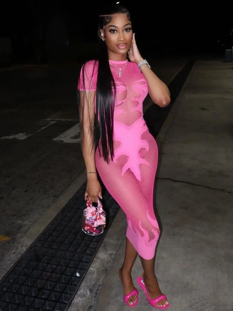 Sifreyr эластичное прозрачное платье из полиэстера