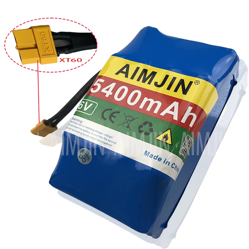 Литиевый аккумулятор для балансировки автомобиля 36 В 5400 мАч 42 в