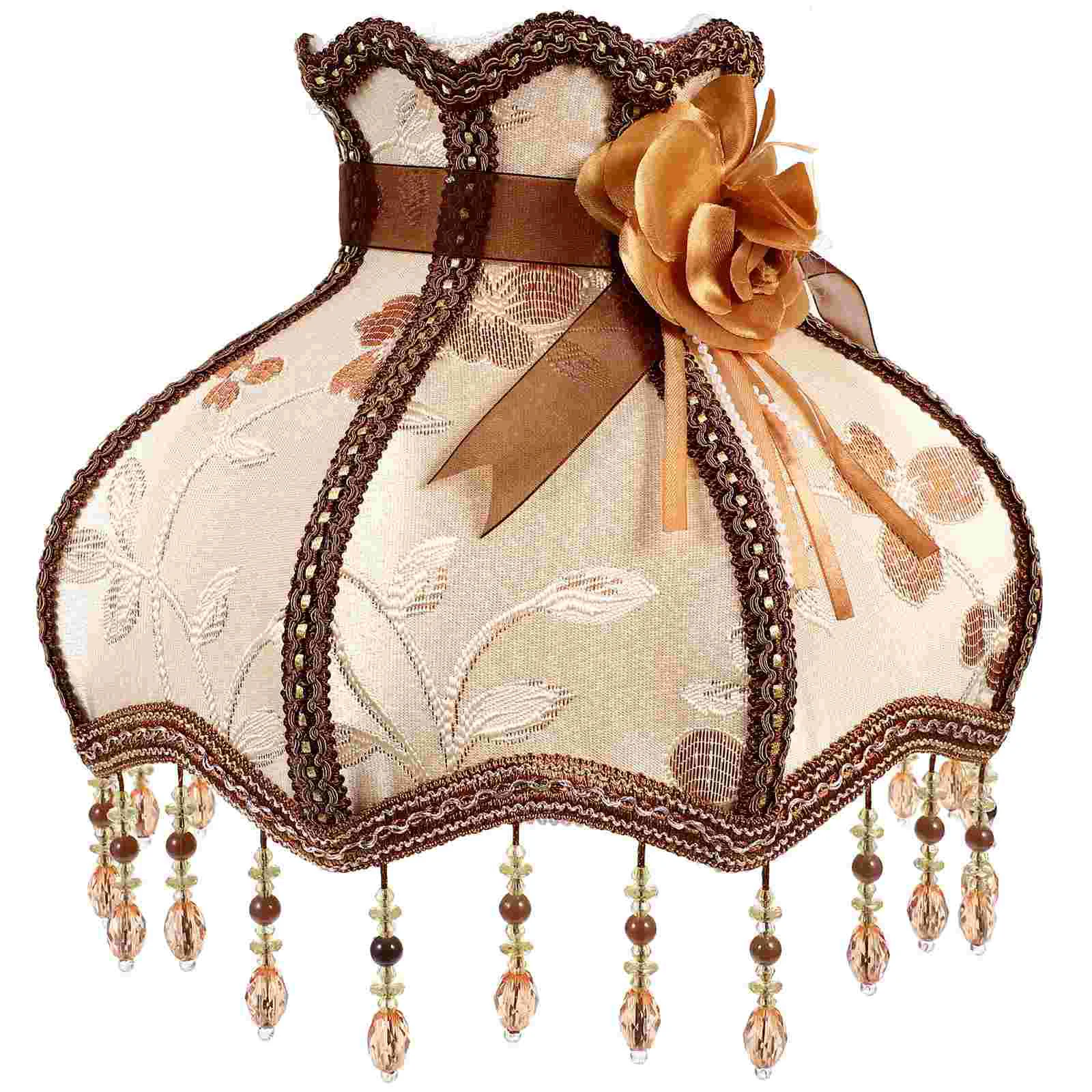 

E27 Lampshade Home Decor Boho Dustproof Cover Light Bulb Decorative Chic Fabric Accessory