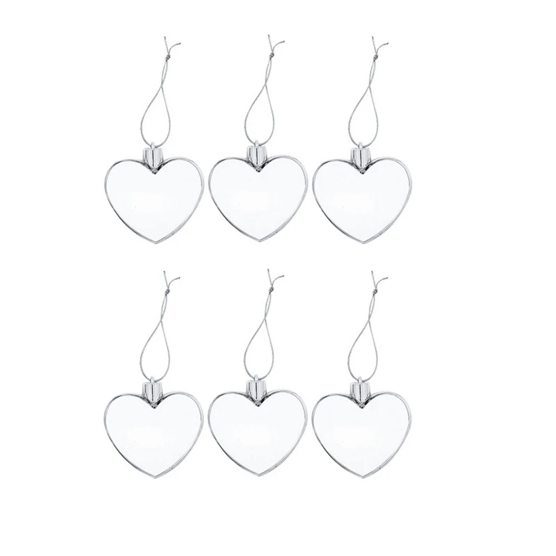 

6 шт., Рождественские декоративные подвески из МДФ