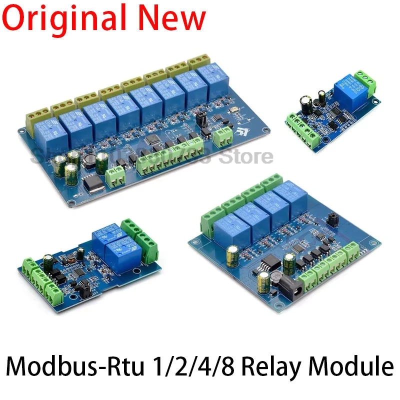 7-24 В Modbus-Rtu 1/2/4/8-канальный релейный модуль переключатель Modbus RTU RS485/TTL входной выход