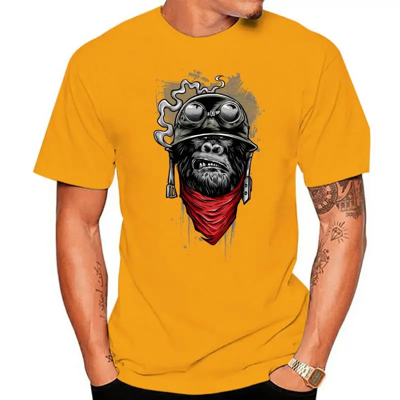 

OM3 Herren T-Shirt Gorilla of Duty Monkey Biker Ape MC Motor Army Navy War S-4XL