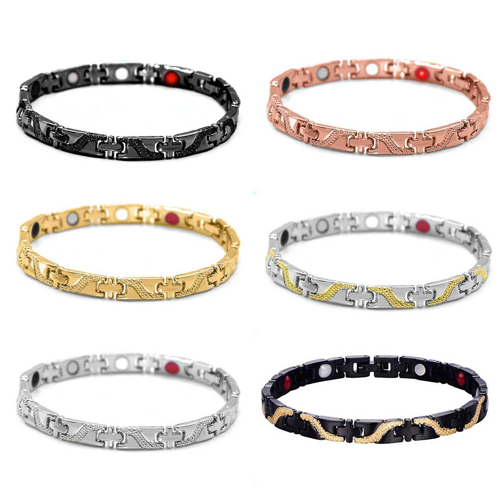 

Магнитный браслет, съемный модный Энергетический Браслет, Браслеты для ухода, для похудения, Lodestone для использования в стиле унисекс