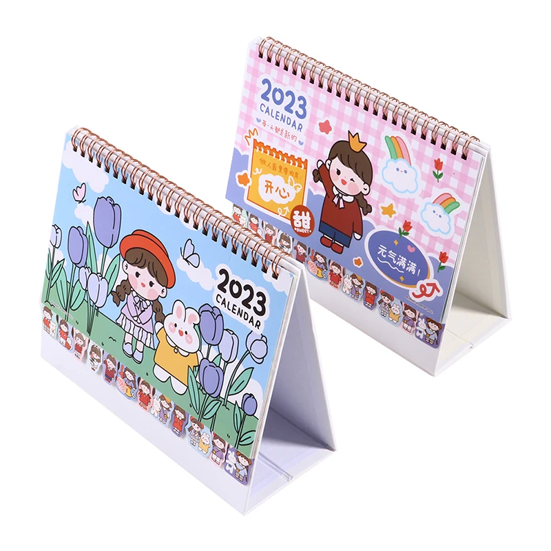 

Desk Calendar Desktop Decoration Book Kawaii Cartoon Korean Creative Notepad Gift Protable Home Decoration