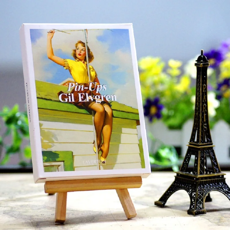 

30Pcs/Lot Artist Gil Elvgren Retro Poster Beauty Girls Illustration Postcards Greeting Card
