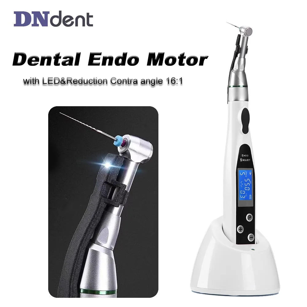 

Dental Equipment High Speed Rotation Treatment Endo Unit 9 Modes Endo Rotary Motor Dental Endo Motor with Led 16:1 Handpiece