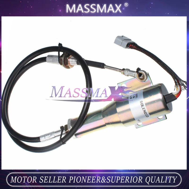 

11110030 Stop Solenoid Fit For Volvo Wheel Loaders L70C L120C L90C L220D L70D SA-4646 SA-4744 24V