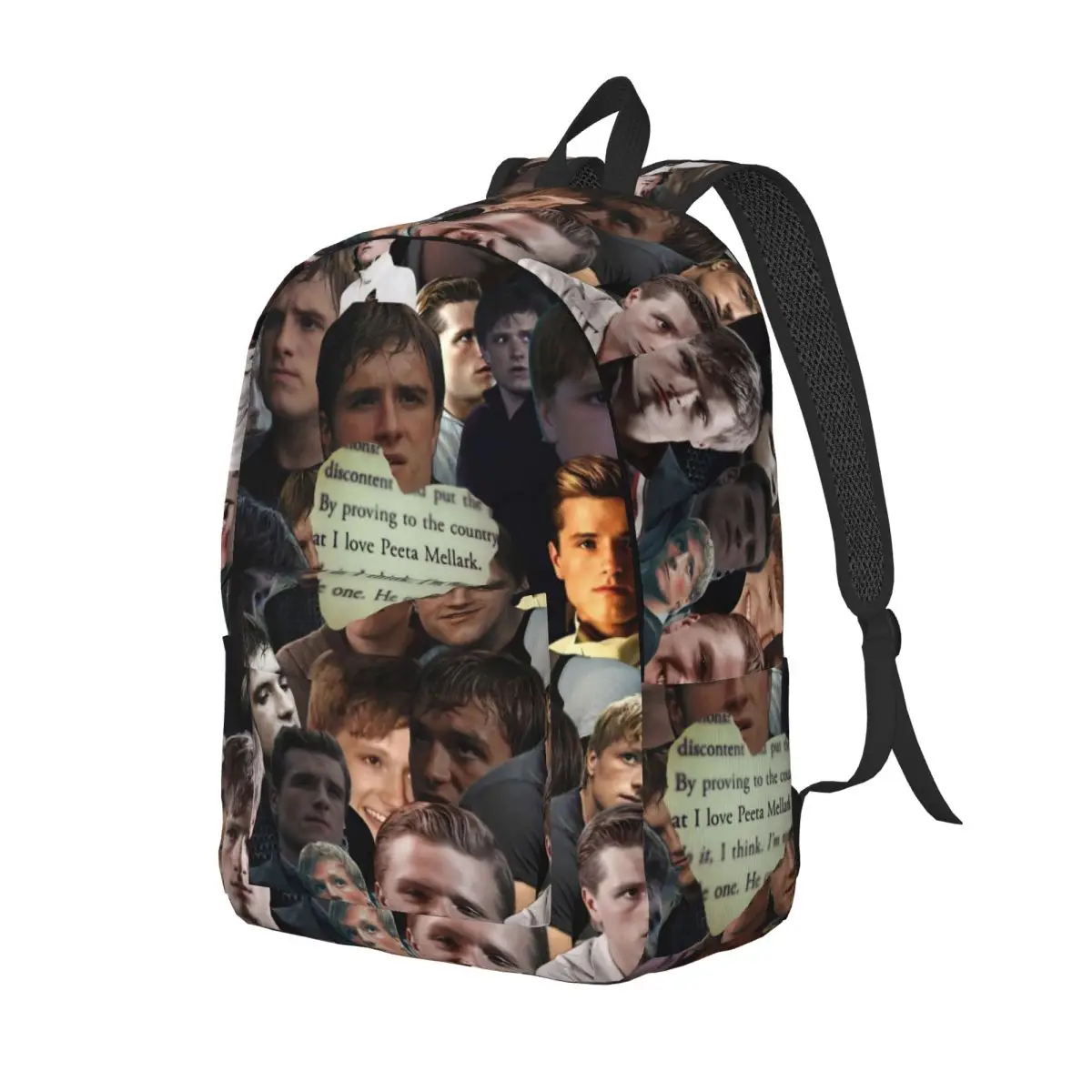 Фото Подростковый рюкзак Hunger Games Peeta Mellark, уличный студенческий рюкзак Джоша Хейдерсона для мужчин и женщин, сумка через плечо для колледжа №2