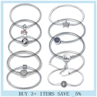 brand bracelets fits original hot sale charm 100 925 sterling silver many kinds of chain bracelets make woman fine jewe