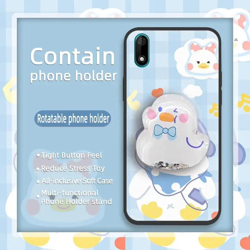 Мультяшный прочный телефон для Wiko Jerry4/Y70 противоударный с подставкой