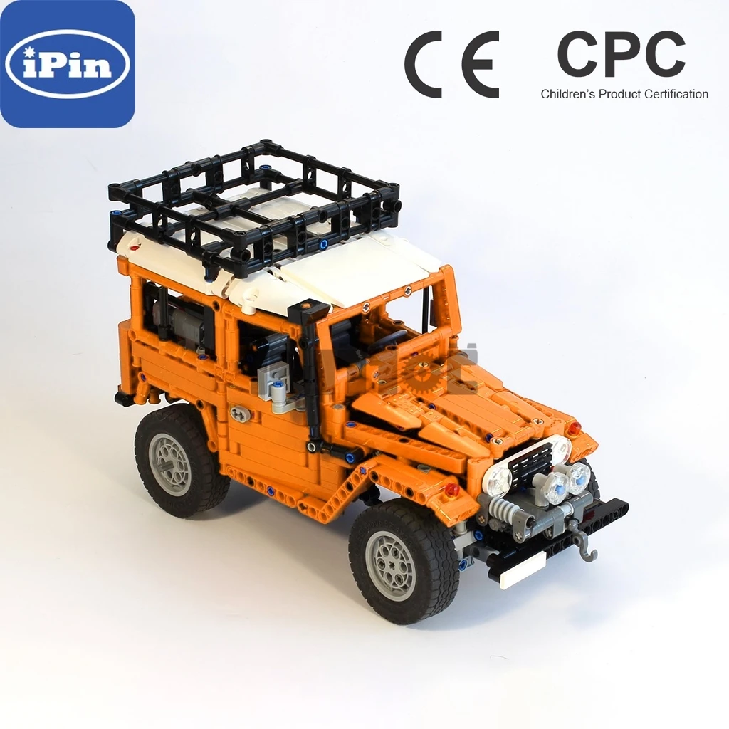 

Moc-2770 FJ40 off-road jeep with traveling rack and splicing building block technology assembly remote control