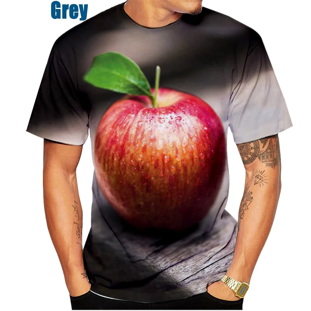 

Newest Fashion 3D Printing Fruit T-shirts Men's and Women's Personality Short-sleeved Casual T-shirt Unisex Tops