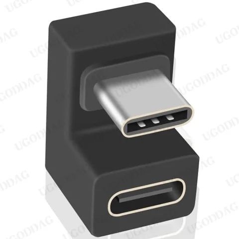 1x U-образный угловой адаптер USB 3.1 Type C Gen 2 с разъемом 10 Гбит/с для ноутбука Nintendo Switch, 1 разъем U-образной формы