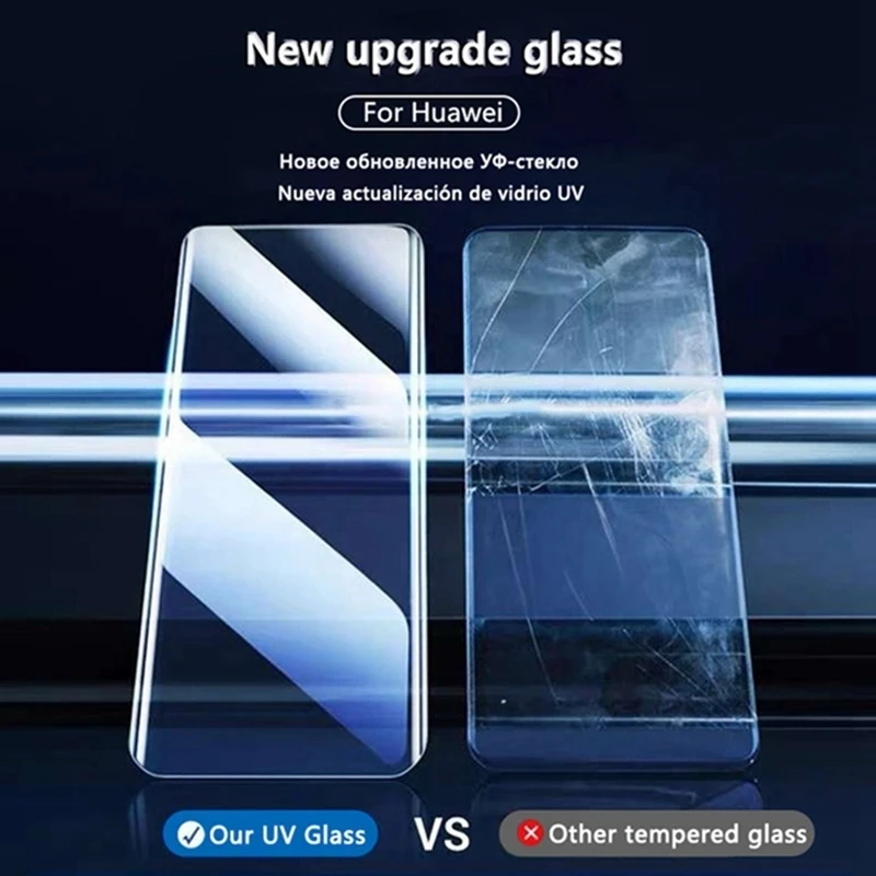 UV Glass For Huawei Nova11 10 Nova10 Pro Nova10Pro 3D UV Full Glue Cover Tempered Glass Screen Protector